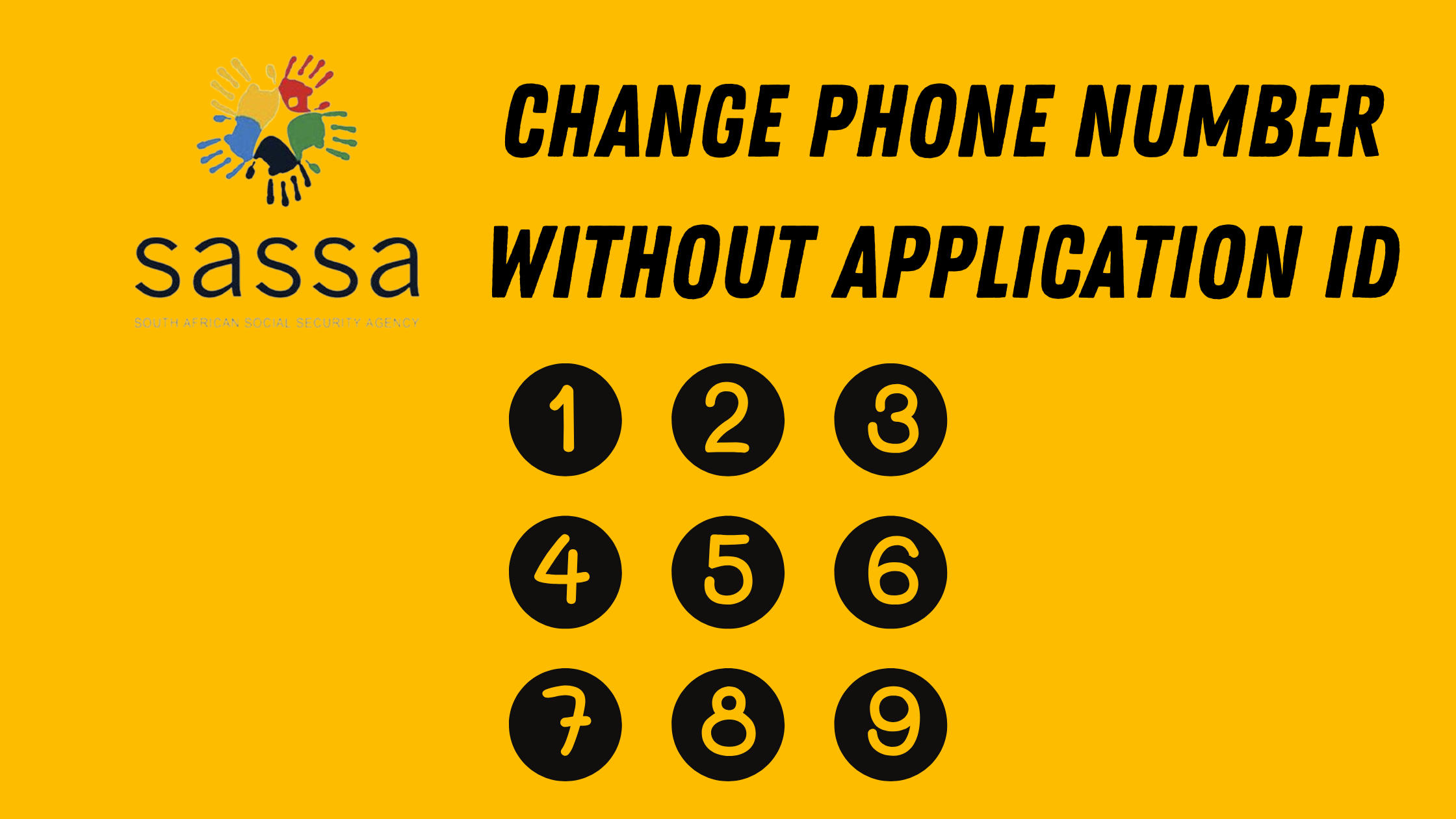 Sassa change phone number without application ID